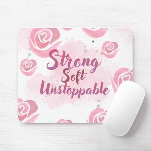 Light Pink feminine Mouse pad Muismat (Met muis)