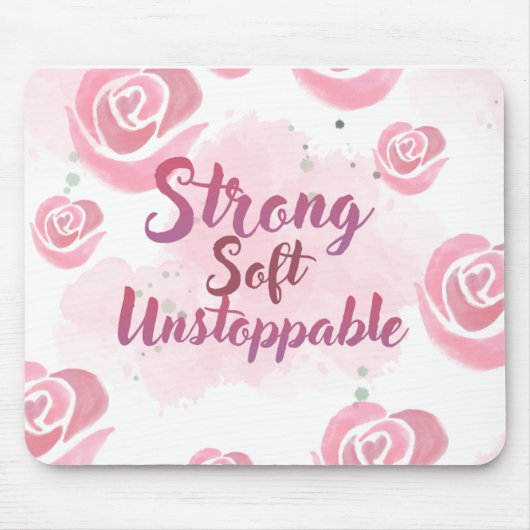 Light Pink feminine Mouse pad Muismat (Voorkant)