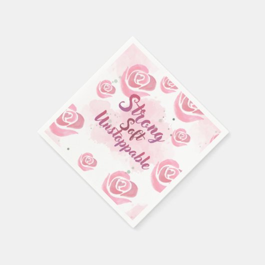 Light Pink Feminine Napkin Servet (Hoek)