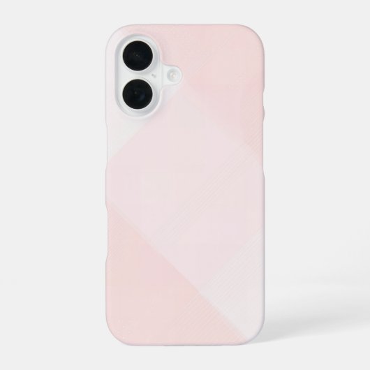 Light Pink Geometric Minimal iPhone Case 16 Hoesje (Achterkant)
