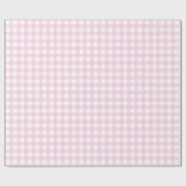 Light Pink Plaid Elegant 50th Birthday Gift Wrap Cadeaupapier (Vlak)