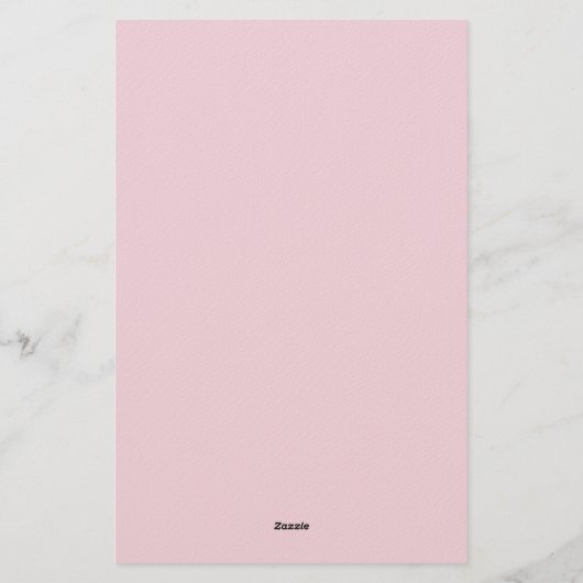 Light Pink Plain Attractive Stylish Business Briefpapier (Achterkant)