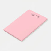 Light Pink Professional Unique Classic Handwriting Post-it® Notes (Schuin)