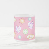 Light Pink shapes mug Matglas Koffiemok (Center)