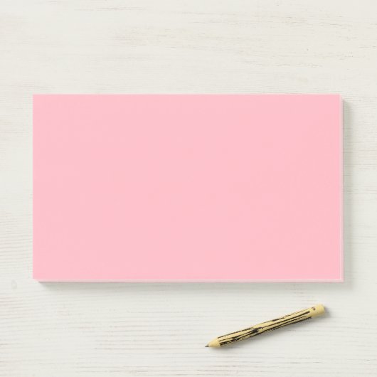 Light Pink Simple 10" x 6" Post-it® Notes (Op bureau)