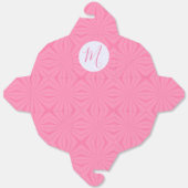 Light Pink Squiggly Squares Personalized Take Out Bedankdoosjes (Ongevouwen)