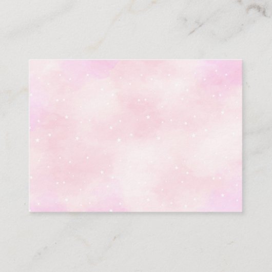 Light Pink Teddy Bear Airplane Books for Baby Informatiekaartje (Achterkant)