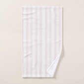 Light Pink White Stripes Bad Handdoek (Handdoek)