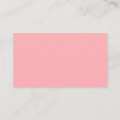 Light Pink White Stripes QR Code Social Media Icon Visitekaartje (Achterkant)
