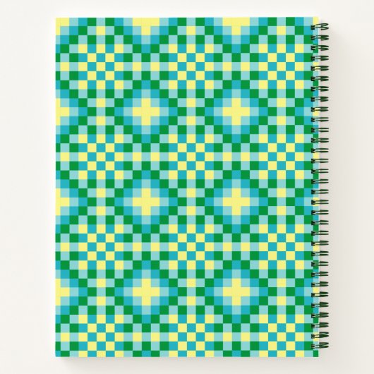 Light Pixel Patroon Notitieboek (Achterkant)