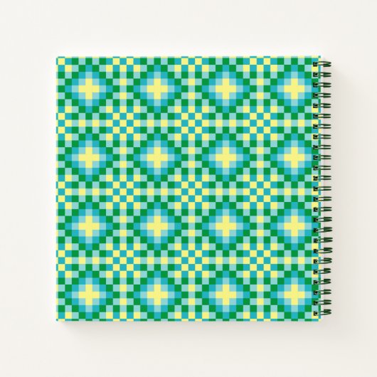 Light Pixel Patroon Notitieboek (Achterkant)