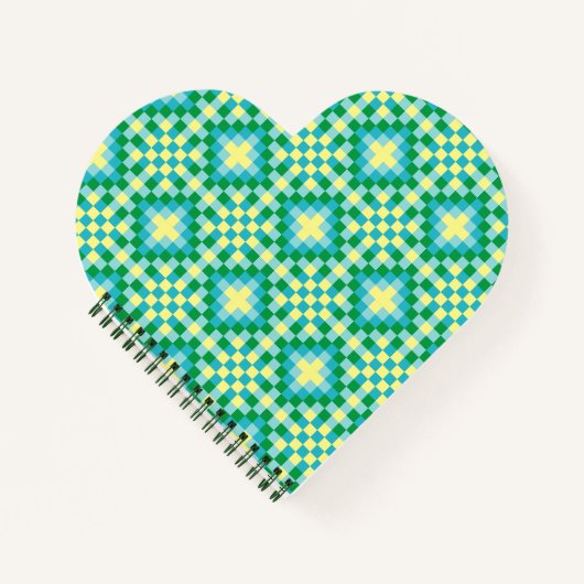 Light Pixel Patroon Notitieboek (Voorkant)