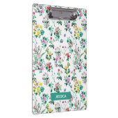 Light Pretty Summer Floral Personalised Klembord (Rechts)