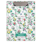 Light Pretty Summer Floral Personalised Klembord (Voorkant)