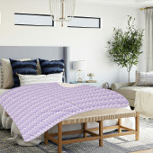 Light Purple Chevron Pattern Sherpa Blanket Deken
