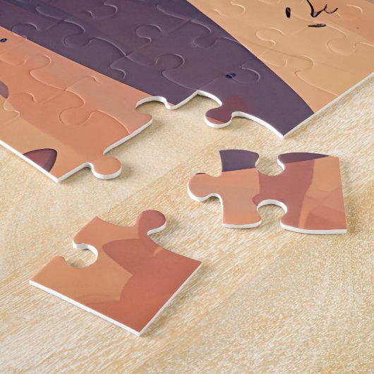 Light Purple Cowgirl Hat Floating In Desert Legpuzzel (Zijkant)