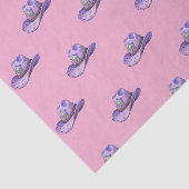 Light Purple Cowgirl Hat-Pink Background Tissuepapier (Detail)