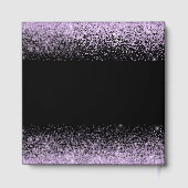 Light Purple Dress Faux Glitter Quinceanera Gastenboek (Achterkant)