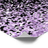 Light Purple Dress Faux Glitter Sweet 16 Welcome Poster (Hoek)