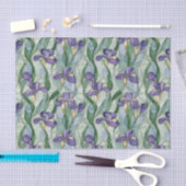 Light Purple Flowers Glas in lood Effect Tissuepapier (Craft)