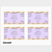 Light Purple & Gold Foil Cosmetics Bottle Label (Vel)