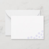 Light Purple Puppy Paw Prints  Notitiekaartje (Achterkant)