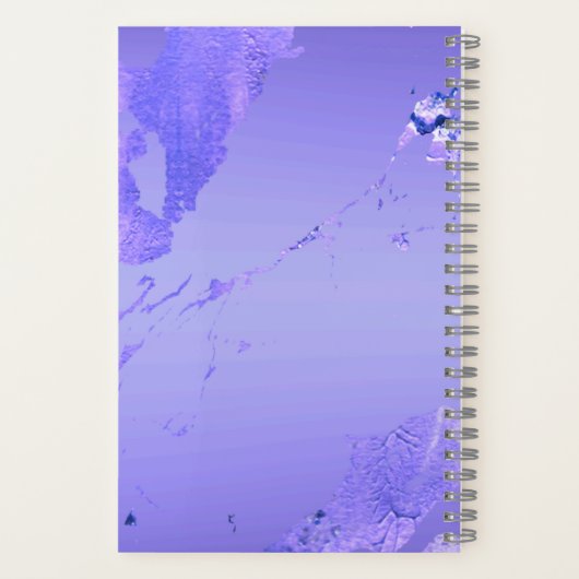 Light Purple with Metallic Accents Notebook Notitieboek (Achterkant)
