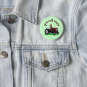 Light Red Farmer Girl Ronde Button 5,7 Cm (In situ)