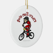 Light Red Girls BMX Keramisch Ornament (Rechts)