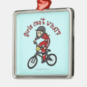 Light Red Girls BMX Metalen Ornament (Links)