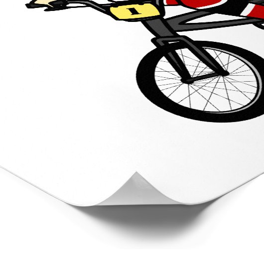 LIght Red Girls BMX Poster (Hoek)