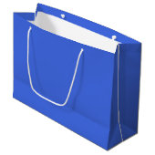 Light Royal Blue Gift Bag - Groot, glanzend Groot Cadeauzakje (Voorkant Gekanteld)