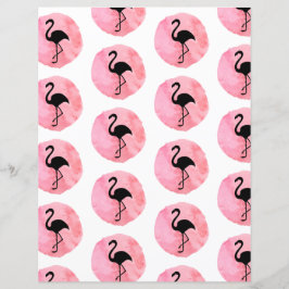 Light roze flamingo Patter Scrapbook