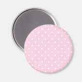 Light roze poka Dots Pattern Magneet (Voorkant / Achterkant)