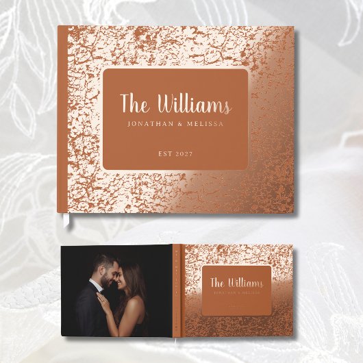 Light Rust Folie Gastboek Foto Gastboek Textuur Gastenboek