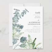 Light Sage gebladerte Elegance Vrijgezellenfeest Kaart (Voorkant)