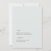 Light Sage gebladerte Elegance Vrijgezellenfeest Kaart (Achterkant)