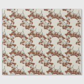 Light sage green Red Peppercorns gift wrapping Cadeaupapier (Vlak)