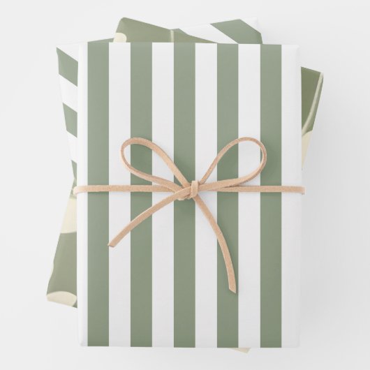 light sage green variëteit inpakpapier vel (In situ)