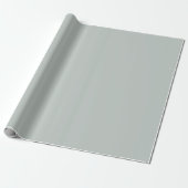 Light Sage Grey Solid Cadeaupapier (Uitgerold)