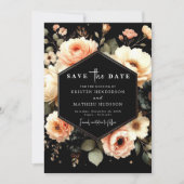 Light Sage Minimalist Peach Wedding Save The Date (Voorkant)