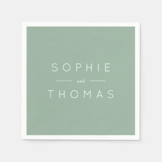 Light Sage Wedding Servet