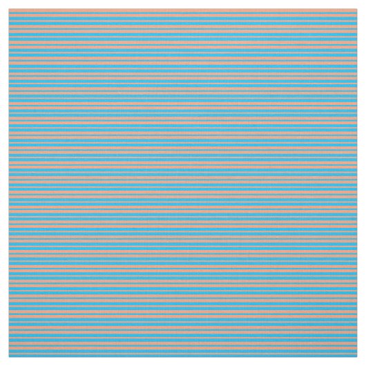 Light Salmon & Deep Sky Blue Pattern Stof (Swatch)