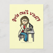 Light Scientist Girl Briefkaart (Voorkant)
