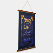 Light & Shadow Inspirational Quote Hangend Wandkleed (Gebogen)