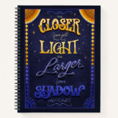 Light & Shadow Inspirational Spiral Notebook Notitieboek (Voorkant)