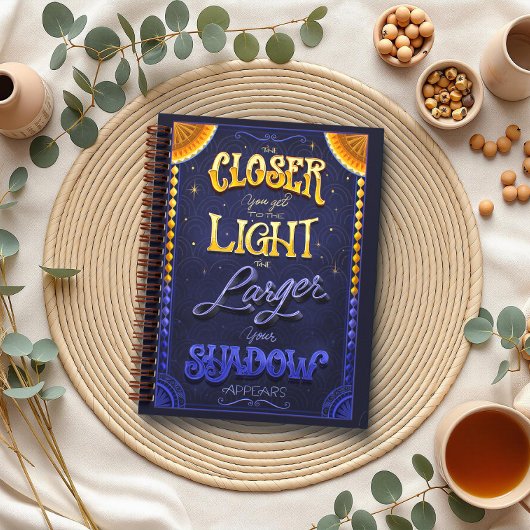 Light & Shadow Inspirational Spiral Notebook Notitieboek