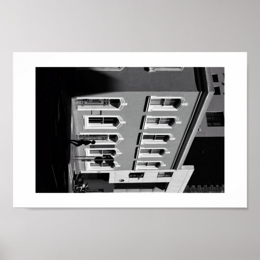 Light Shadows BNW Architecture Street Cape Poster (Voorkant)
