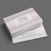 Light silver-gray metallic background visitekaartje