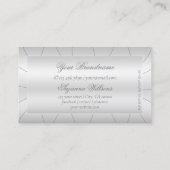Light Silver met Diamonds Luxury en Professional Visitekaartje (Achterkant)